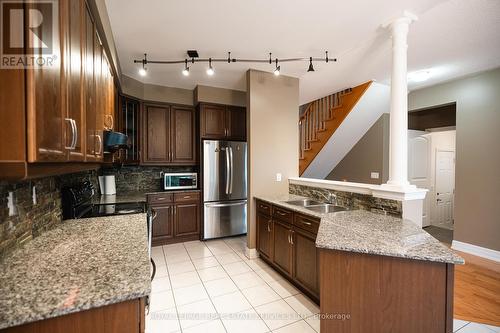 258 Holloway Terrace, Milton, ON - Indoor Photo Showing Kitchen With Double Sink