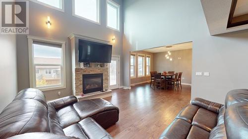 10712 109 Street, Fort St. John, BC - Indoor Photo Showing Living Room With Fireplace