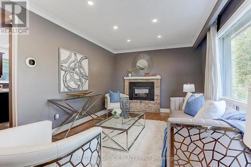 326 Jaybell Grove, Toronto, ON - Indoor Photo Showing Living Room With Fireplace