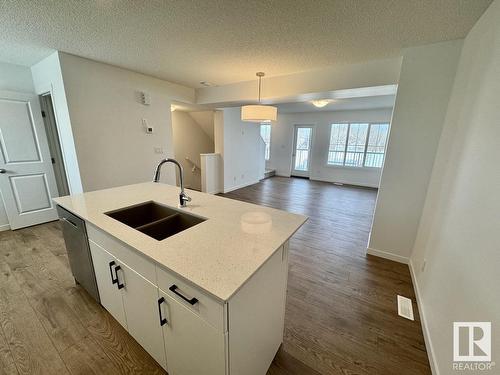 485 Desrochers Bv Sw, Edmonton, AB - Indoor Photo Showing Kitchen With Double Sink