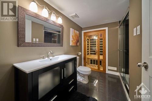 basement full bath with dry sauna - 1030 Goward Drive, Kanata, ON - Indoor Photo Showing Bathroom