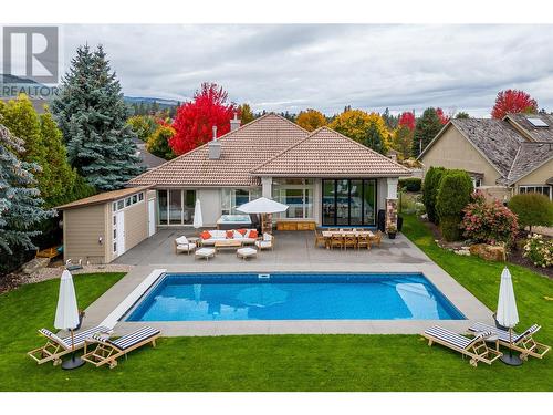 3813 Gallaghers Parkway, Kelowna, BC - Outdoor With In Ground Pool With Deck Patio Veranda With Backyard