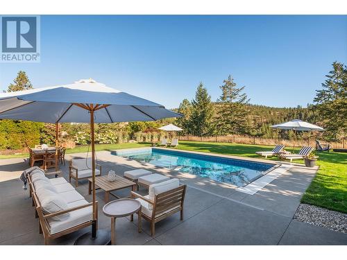 3813 Gallaghers Parkway, Kelowna, BC - Outdoor With In Ground Pool With Deck Patio Veranda