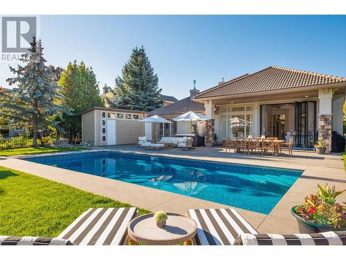 3813 Gallaghers Parkway, Kelowna, BC - Outdoor With In Ground Pool With Deck Patio Veranda