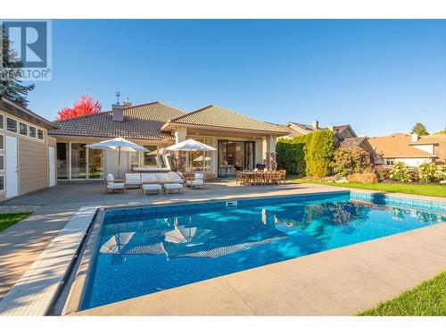 3813 Gallaghers Parkway, Kelowna, BC - Outdoor With In Ground Pool With Deck Patio Veranda