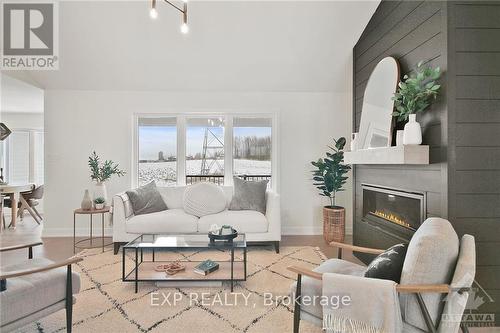 252 Trudeau Crescent, Russell, ON - Indoor Photo Showing Living Room With Fireplace