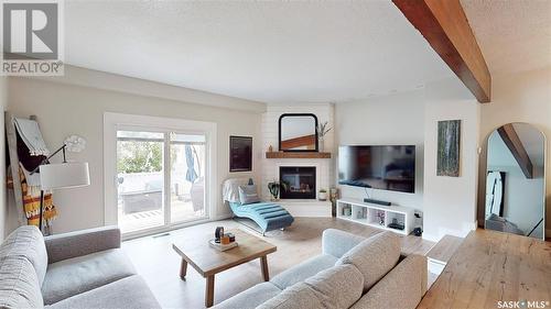 4021 Gordon Road, Regina, SK - Indoor Photo Showing Living Room With Fireplace