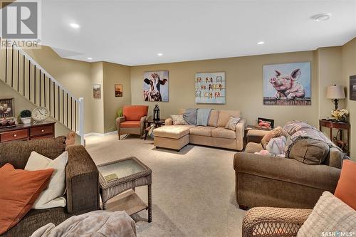 128 Mcdonald Street, Aberdeen, SK - Indoor Photo Showing Living Room