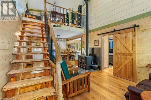 Stairs to Loft - 414499 Baseline Road, West Grey, ON - Indoor Photo Showing Other Room