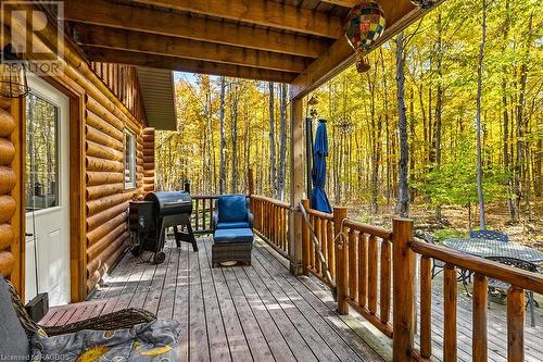 Covered back porch - 414499 Baseline Road, West Grey, ON - Outdoor With Deck Patio Veranda With Exterior