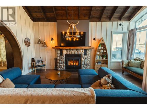 11728 103A Street, Fort St. John, BC - Indoor Photo Showing Living Room With Fireplace