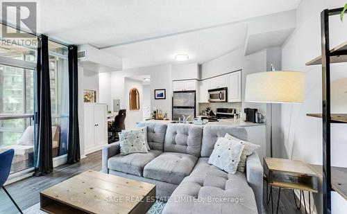 720 - 219 Fort York Boulevard, Toronto, ON - Indoor Photo Showing Living Room