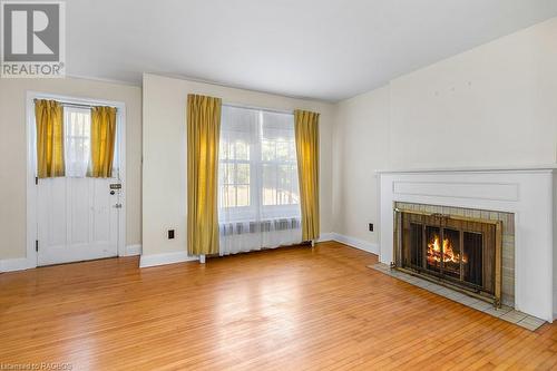 living room - 403560 Grey Road 4, West Grey, ON - Indoor Photo Showing Living Room With Fireplace