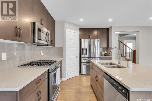 309 Germain Manor, Saskatoon, SK - Indoor Photo Showing Kitchen With Double Sink With Upgraded Kitchen