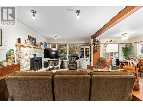 3360 40Th Street Ne, Salmon Arm, BC - Indoor Photo Showing Living Room With Fireplace