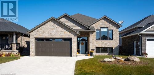 Double car garage, completed in 2013 - 403 Northport Drive, Port Elgin, ON - Outdoor With Facade