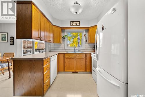 318 Rodenbush Drive, Regina, SK - Indoor Photo Showing Kitchen With Double Sink