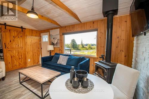 144 Northern Avenue, Galway-Cavendish And Harvey, ON - Indoor Photo Showing Living Room With Fireplace