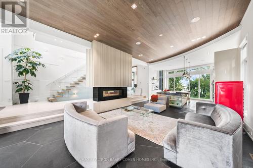 67 Lake Promenade, Toronto, ON - Indoor Photo Showing Other Room With Fireplace