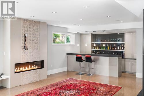 67 Lake Promenade, Toronto, ON - Indoor Photo Showing Kitchen With Fireplace With Upgraded Kitchen