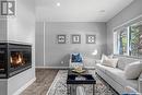 616 Lansdowne Avenue, Saskatoon, SK  - Indoor Photo Showing Living Room With Fireplace 