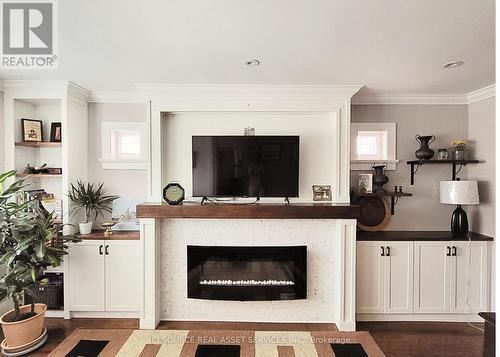 Upper - 687 Glencairn Avenue, Toronto, ON - Indoor Photo Showing Living Room With Fireplace