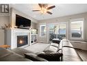 3359 Cougar Road Unit# 28, West Kelowna, BC  - Indoor Photo Showing Living Room With Fireplace 