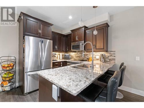 3359 Cougar Road Unit# 28, West Kelowna, BC - Indoor Photo Showing Kitchen With Stainless Steel Kitchen With Double Sink With Upgraded Kitchen