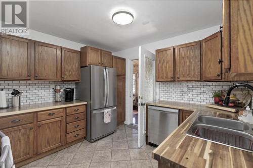 1217 Goulais Ave, Sault Ste. Marie, ON - Indoor Photo Showing Kitchen With Double Sink