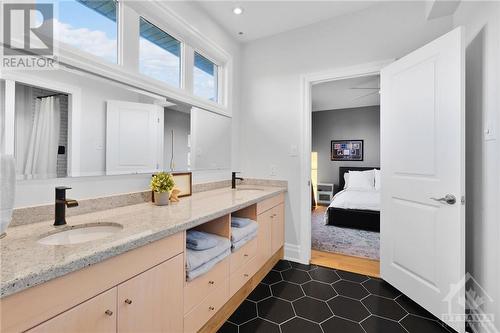 Shared ensuite with access from hallway, 2nd  & 3rd bedrooms - 144 Kerry Hill Crescent, Ottawa, ON - Indoor Photo Showing Bathroom