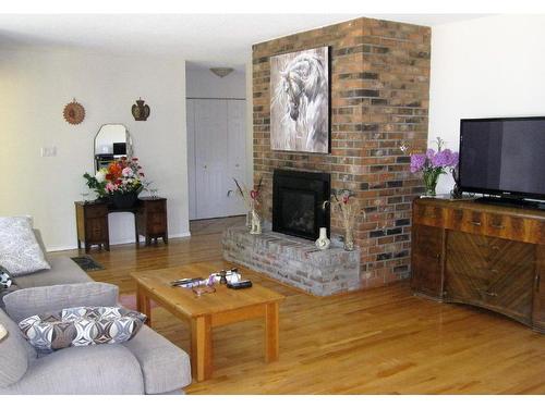 1898 Langley Road, Merritt, BC - Indoor Photo Showing Living Room With Fireplace