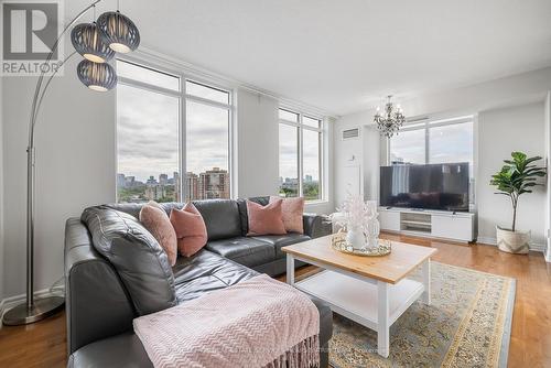 1202 - 18 Kenaston Gardens, Toronto, ON - Indoor Photo Showing Living Room