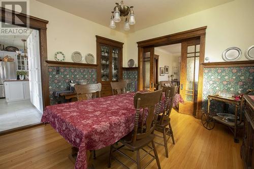 31 Taylor St, Bruce Mines, ON - Indoor Photo Showing Dining Room With Fireplace