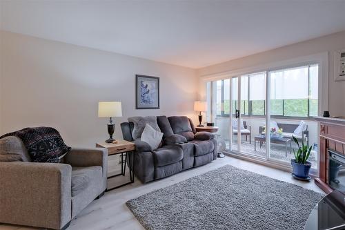 108-1170 Brookside Avenue, Kelowna, BC - Indoor Photo Showing Living Room With Fireplace