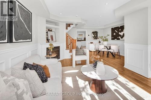 75 Gatwick Drive, Oakville, ON - Indoor Photo Showing Living Room With Fireplace