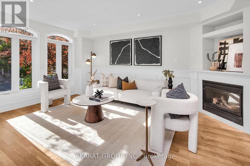 75 Gatwick Drive, Oakville, ON - Indoor Photo Showing Living Room With Fireplace