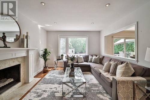 25 Ferrah Street, Markham, ON - Indoor Photo Showing Living Room With Fireplace