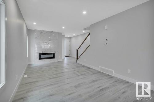 10219 151 St Nw, Edmonton, AB - Indoor With Fireplace