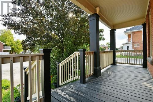 Great front porch with a fantastic upper balcony as well - 7 Argyle Street, Renfrew, ON - Outdoor With Deck Patio Veranda With Exterior