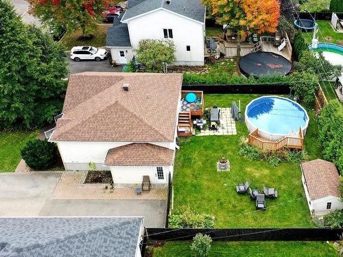 Vue - 66  - 66A Rue Des Tourterelles, Blainville, QC - Outdoor With Above Ground Pool