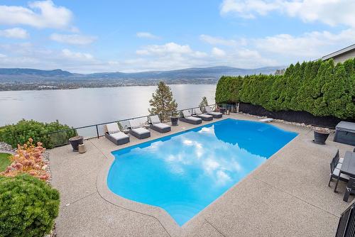 2305 Bridgeview Road, West Kelowna, BC - Outdoor With Body Of Water With In Ground Pool With View