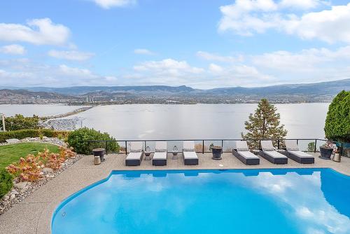 2305 Bridgeview Road, West Kelowna, BC - Outdoor With Body Of Water With In Ground Pool With View