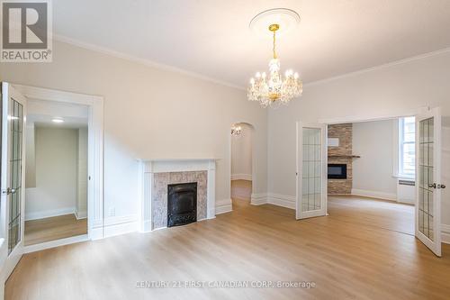 1 - 706 Waterloo Street, London, ON - Indoor Photo Showing Living Room With Fireplace