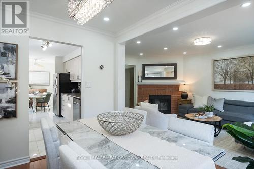 822 Laurier Avenue, Milton, ON - Indoor Photo Showing Living Room With Fireplace