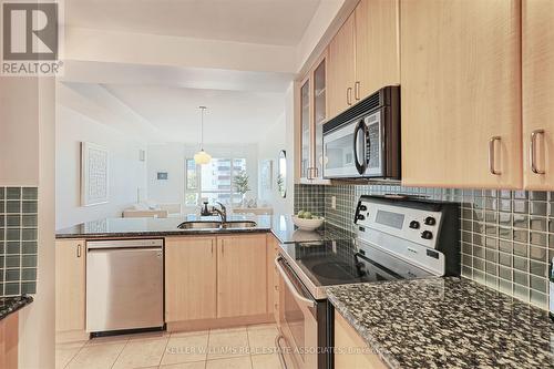 504 - 80 Port Street E, Mississauga, ON - Indoor Photo Showing Kitchen With Double Sink