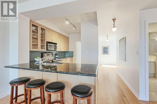 504 - 80 Port Street E, Mississauga, ON - Indoor Photo Showing Kitchen With Double Sink