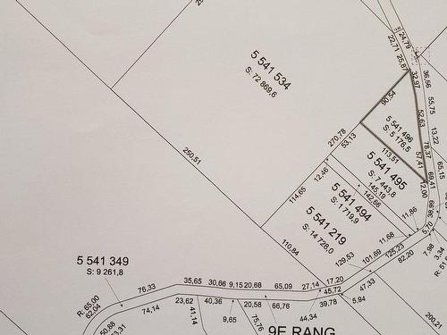 Plan (croquis) - 9E Rang, Saint-Côme, QC 