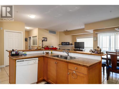 1961 Durnin Road Unit# 304, Kelowna, BC - Indoor Photo Showing Kitchen With Double Sink