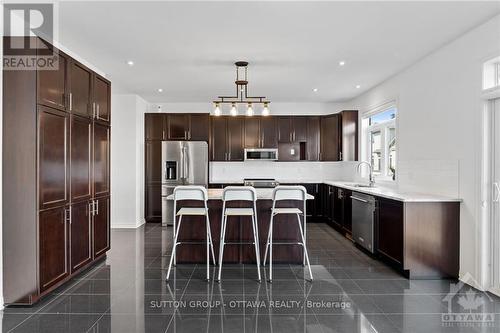 408 Golden Springs Drive, Ottawa, ON - Indoor Photo Showing Kitchen With Stainless Steel Kitchen With Upgraded Kitchen