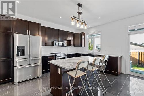 408 Golden Springs Drive, Ottawa, ON - Indoor Photo Showing Kitchen With Stainless Steel Kitchen With Upgraded Kitchen